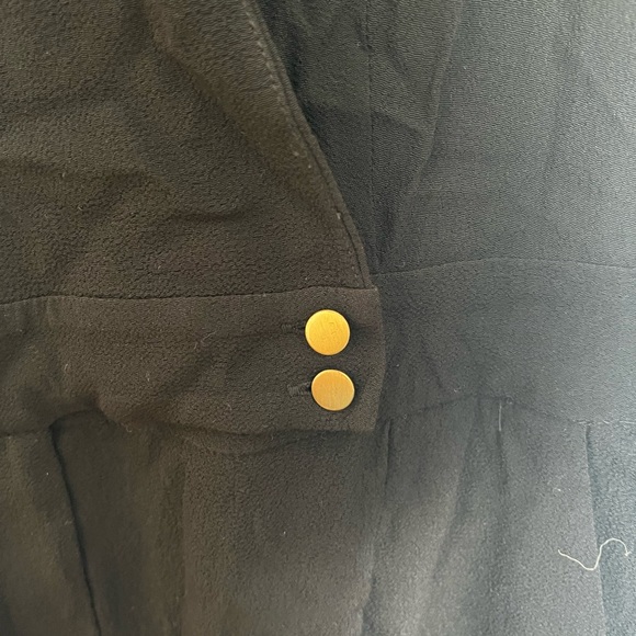 Black jumpsuit from Anthropologie with suit-like design - Picture 2 of 5